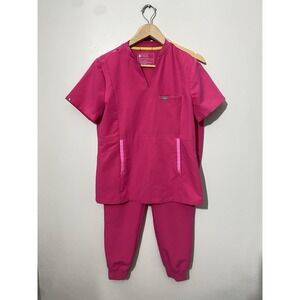 Figs Scrub Set Woman's Size Medium- Ultra Rose Limited Ed